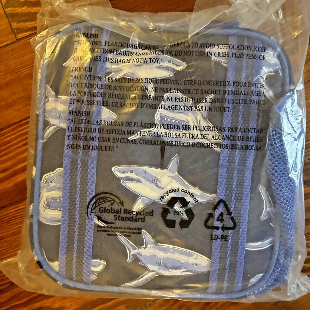 Disney School Pottery barn Shark Lunch box travel holiday ocean fish surf gift n