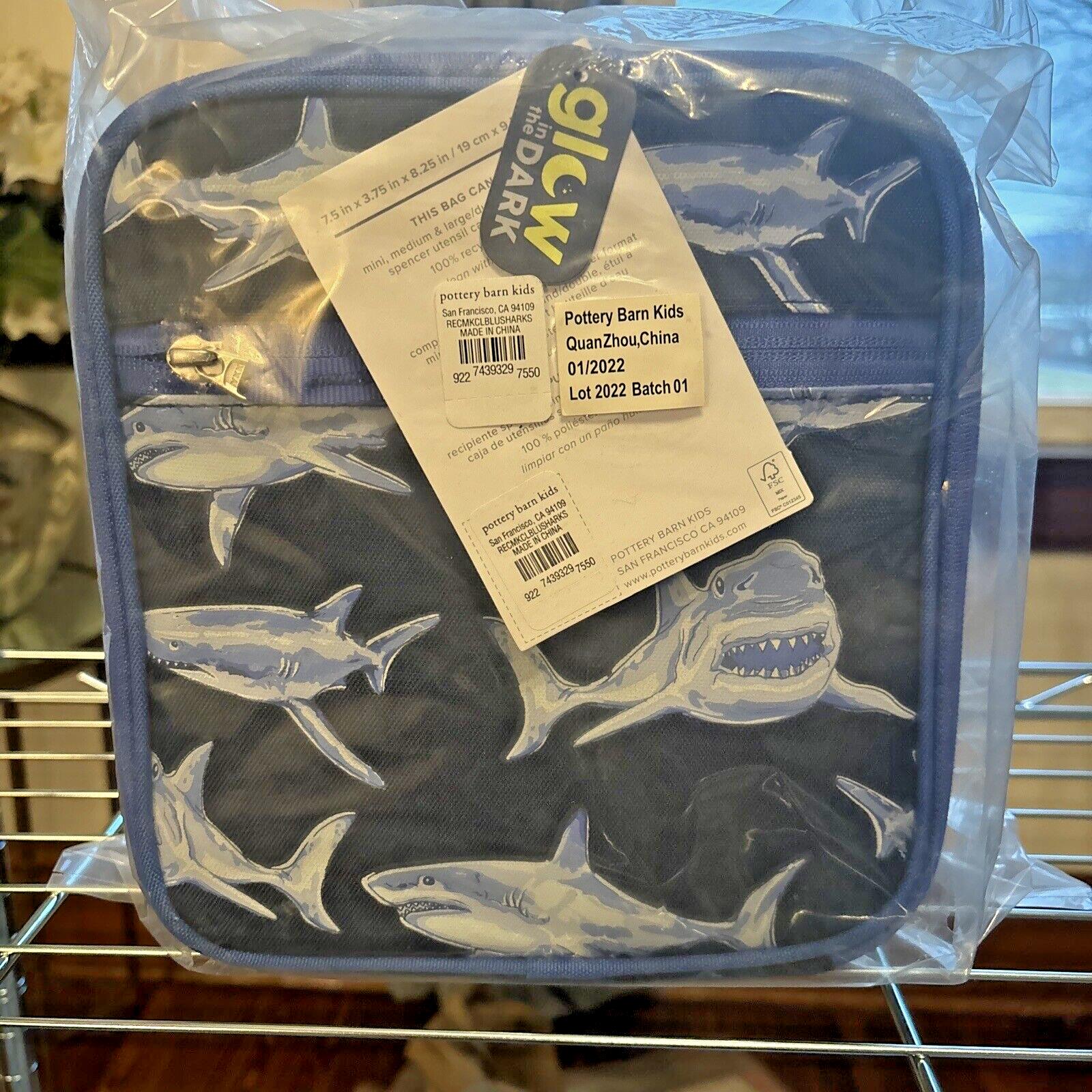 Disney School Pottery barn Shark Lunch box travel holiday ocean fish surf gift n