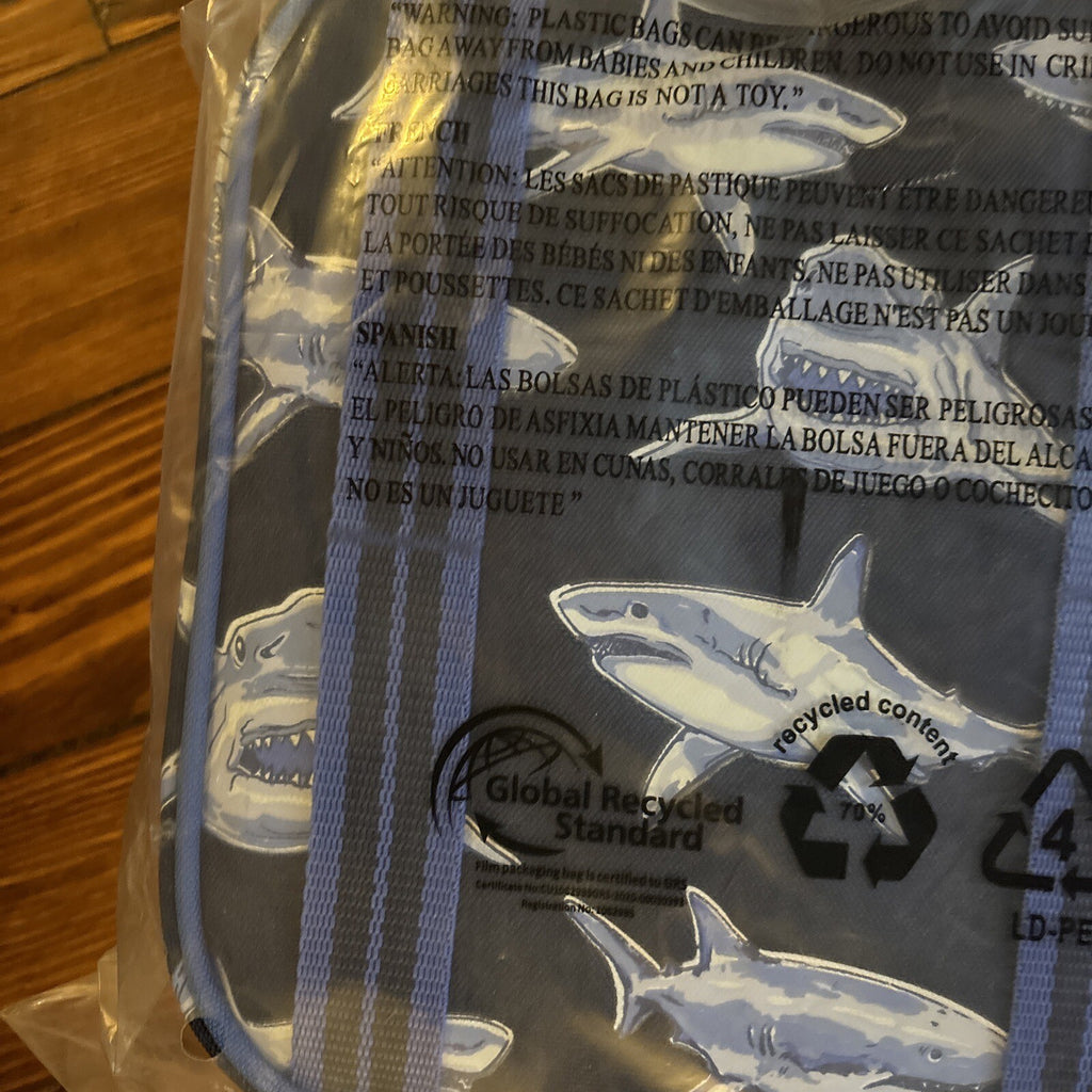 Disney School Pottery barn Shark Lunch box travel holiday ocean fish surf gift n