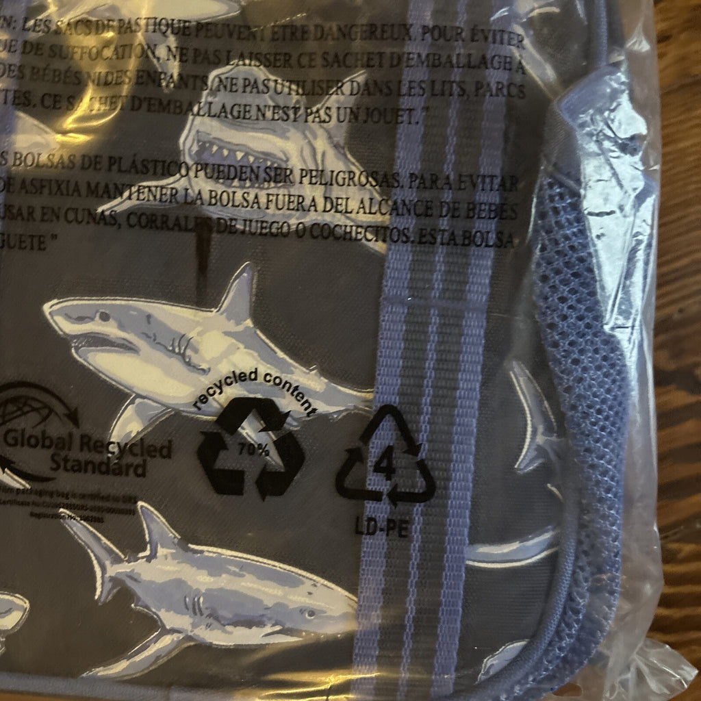 Disney School Pottery barn Shark Lunch box travel holiday ocean fish surf gift n