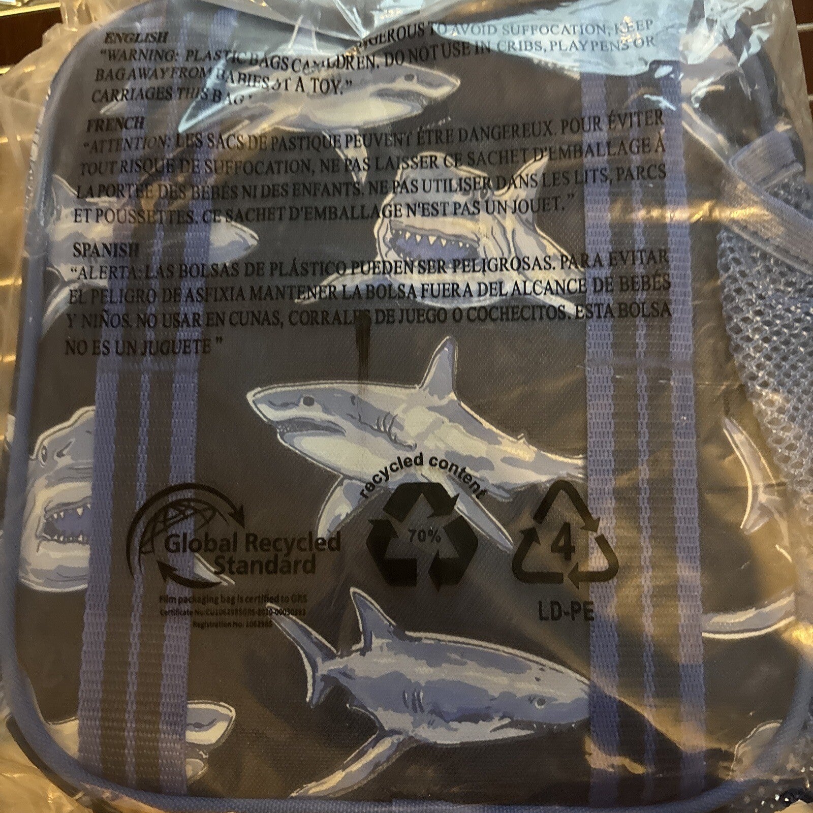 Disney School Pottery barn Shark Lunch box travel holiday ocean fish surf gift n