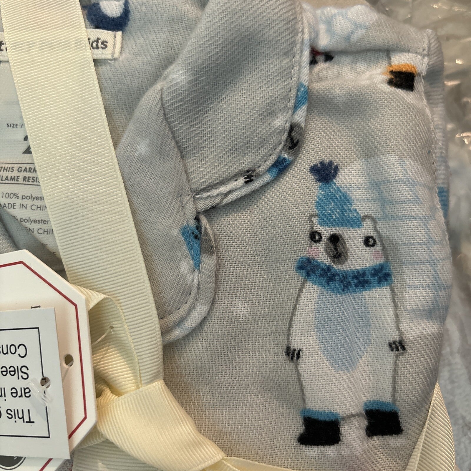 Pottery Barn Disney holiday Pajama Bear sleep kid pj SIZE 4 Disney party gift b