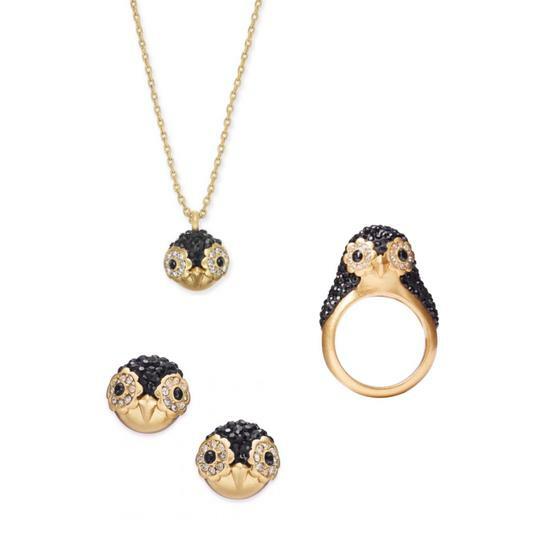 Disney Kate Spade Earrings + Necklace HOLIDAY gift PENGUIN party gift  $115 \