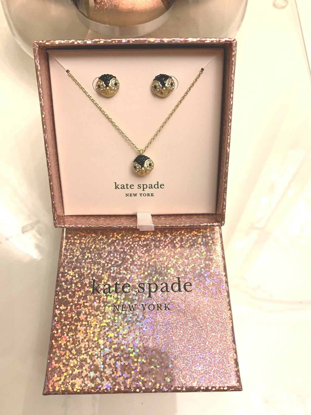 Disney Kate Spade Earrings + Necklace HOLIDAY gift PENGUIN party gift  $115 \