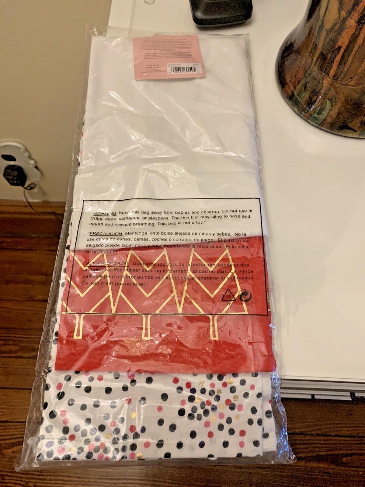 Kate Spade kitchen hand towels holiday gift Christmas wedding mom guest SET 3 b