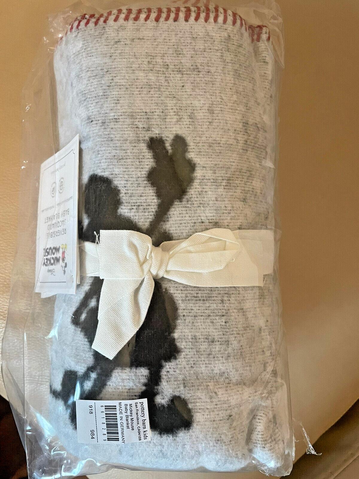 Disney Pottery barn Mickey Mouse Blanket holiday Birthday gift baby party trip a