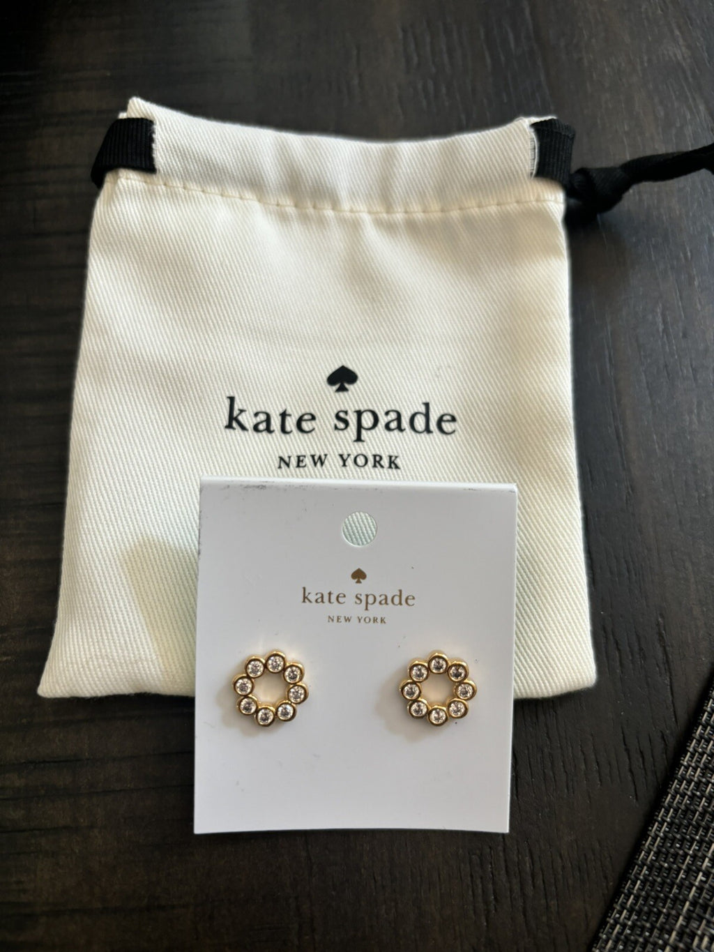 Kate Spade gold earrings Disney holiday gift teen birthday girl school holiday -