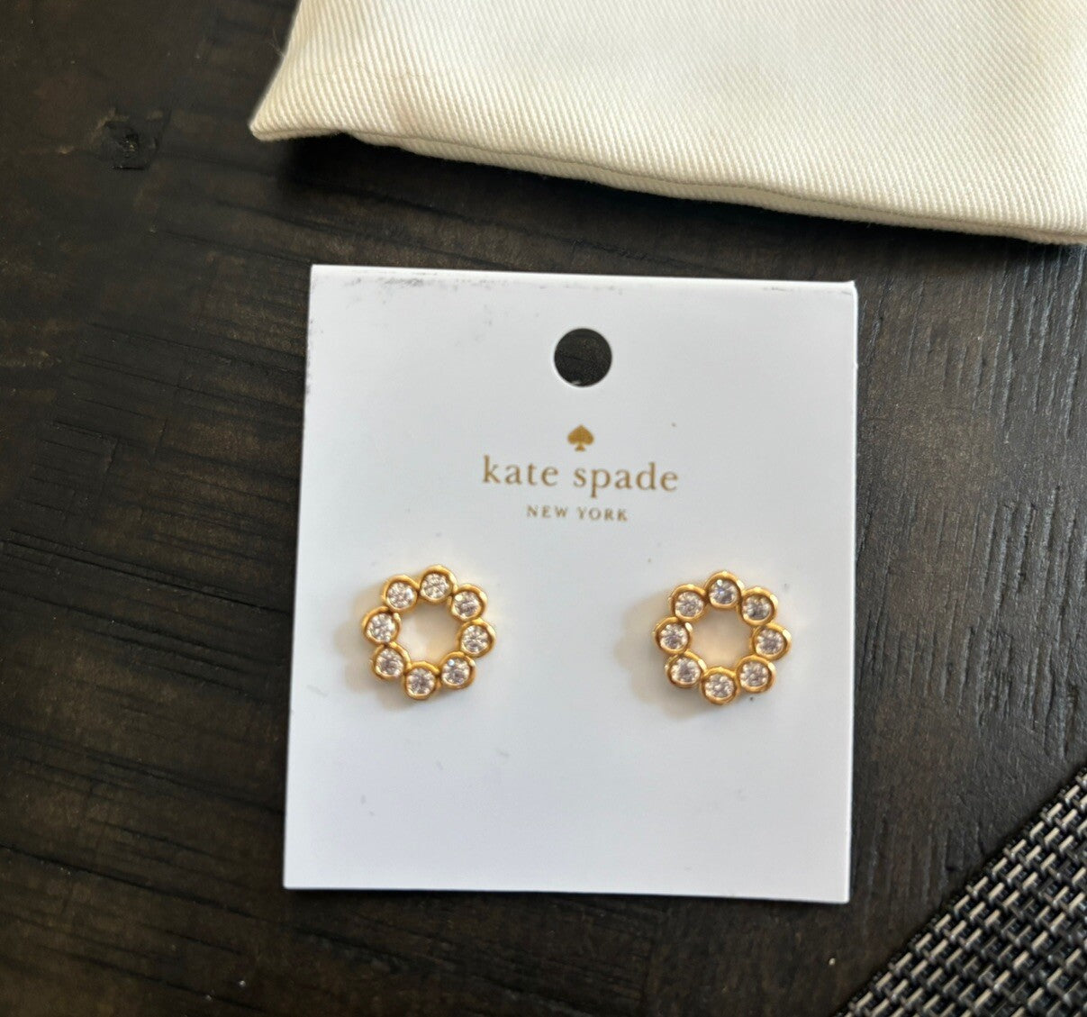 Kate Spade gold earrings Disney holiday gift teen birthday girl school holiday -