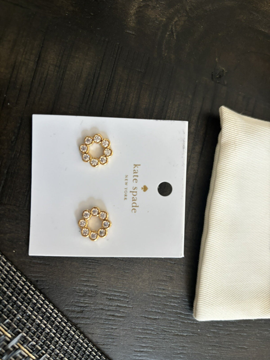 Kate Spade gold earrings Disney holiday gift teen birthday girl school holiday -