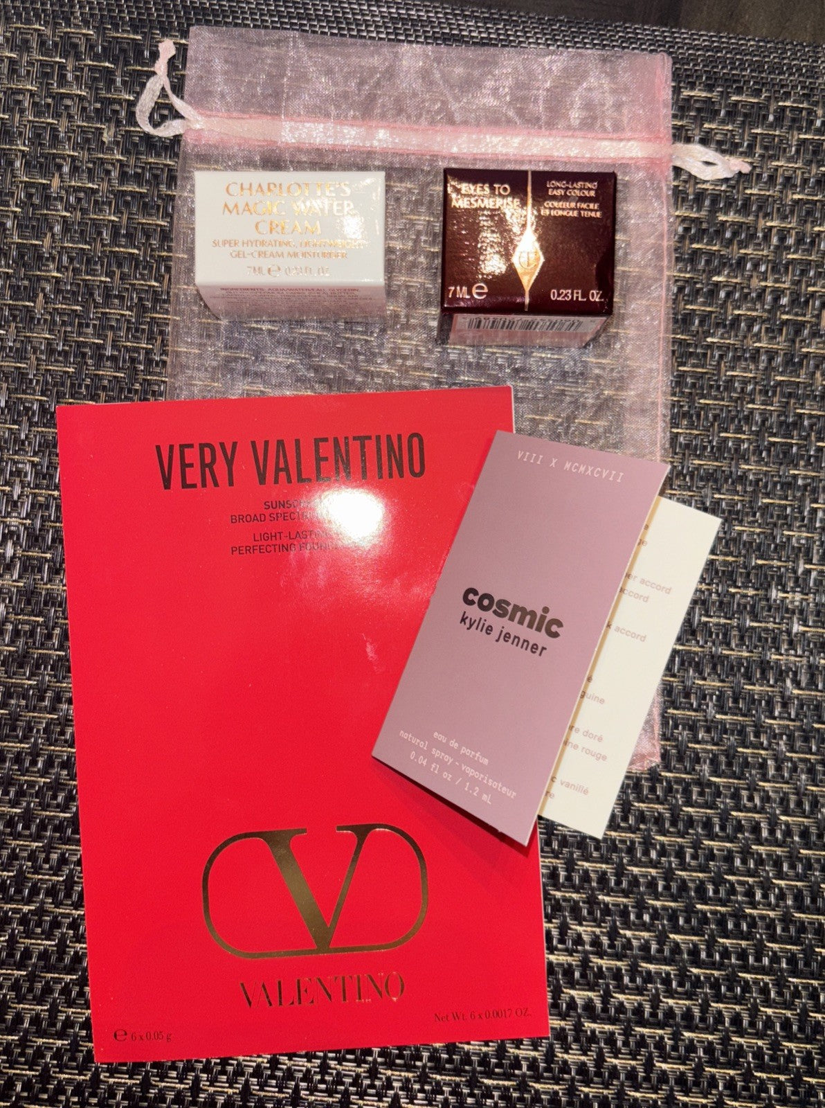 Valentino Charlotte Cream Eye perfume beauty bag holiday gift Set Travel Girl n