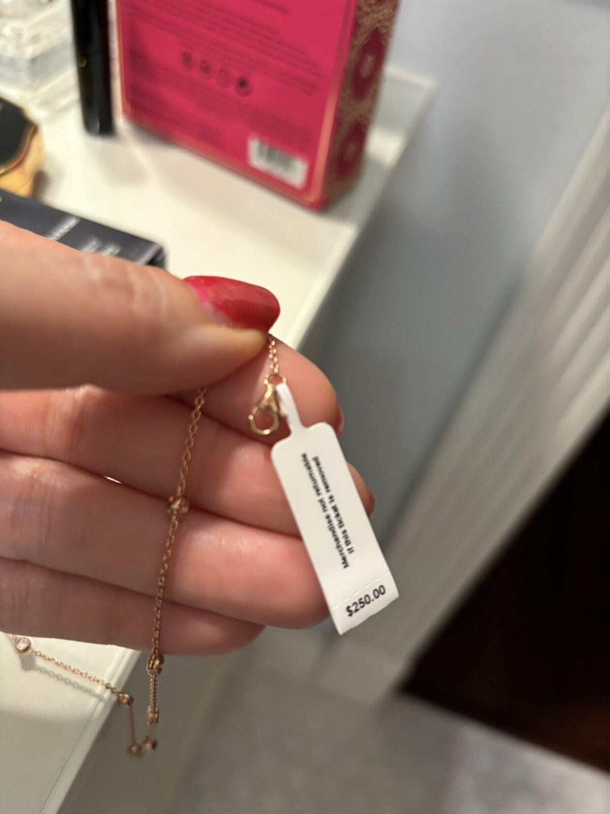 Necklace Jewelry DIAMOND Birthday GIFT valentine gold silver holiday girl $250 `