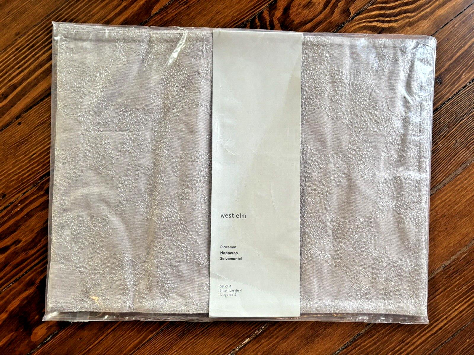 Pottery Barn holiday placemat Birthday Christmas party wedding gift girl SET 4 b
