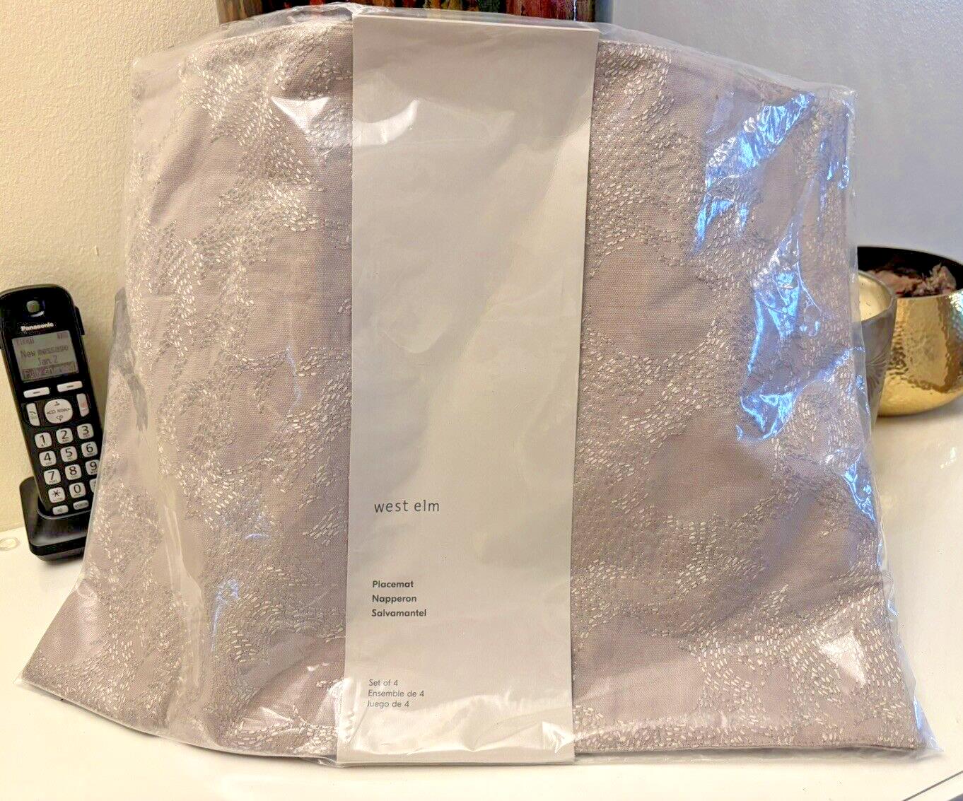 Pottery Barn holiday placemat Birthday Christmas party wedding gift girl SET 4 b