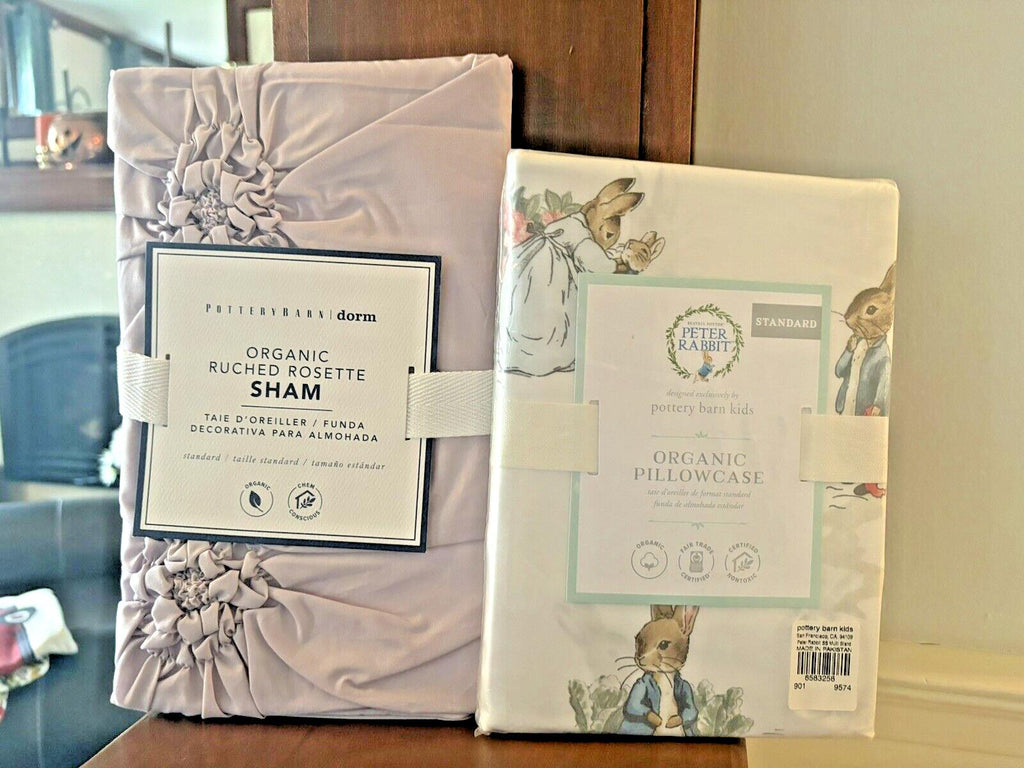 Pottery Barn holiday Floral Peter Rabbit princess Bed Purple Disney gift SET 2 [