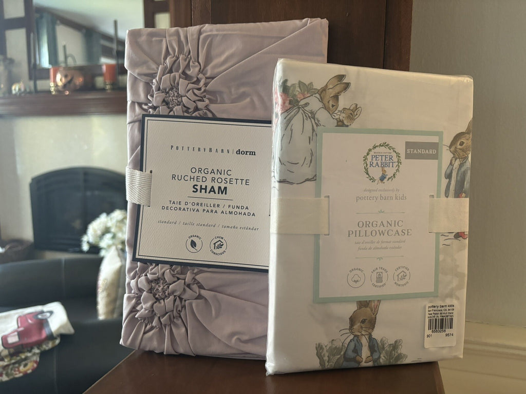 Pottery Barn holiday Floral Peter Rabbit princess Bed Purple Disney gift SET 2 [