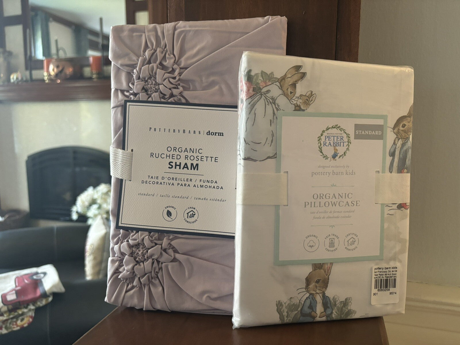 Pottery Barn holiday Floral Peter Rabbit princess Bed Purple Disney gift SET 2 [