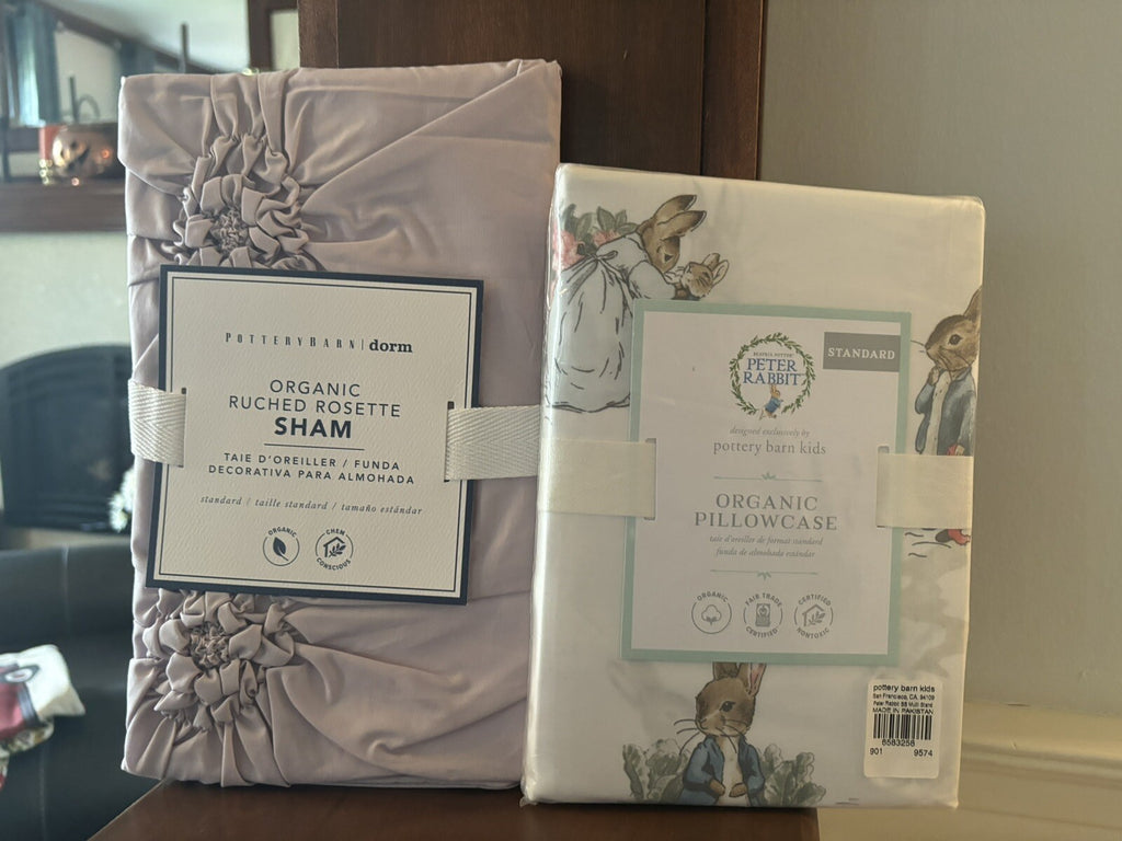 Pottery Barn holiday Floral Peter Rabbit princess Bed Purple Disney gift SET 2 [