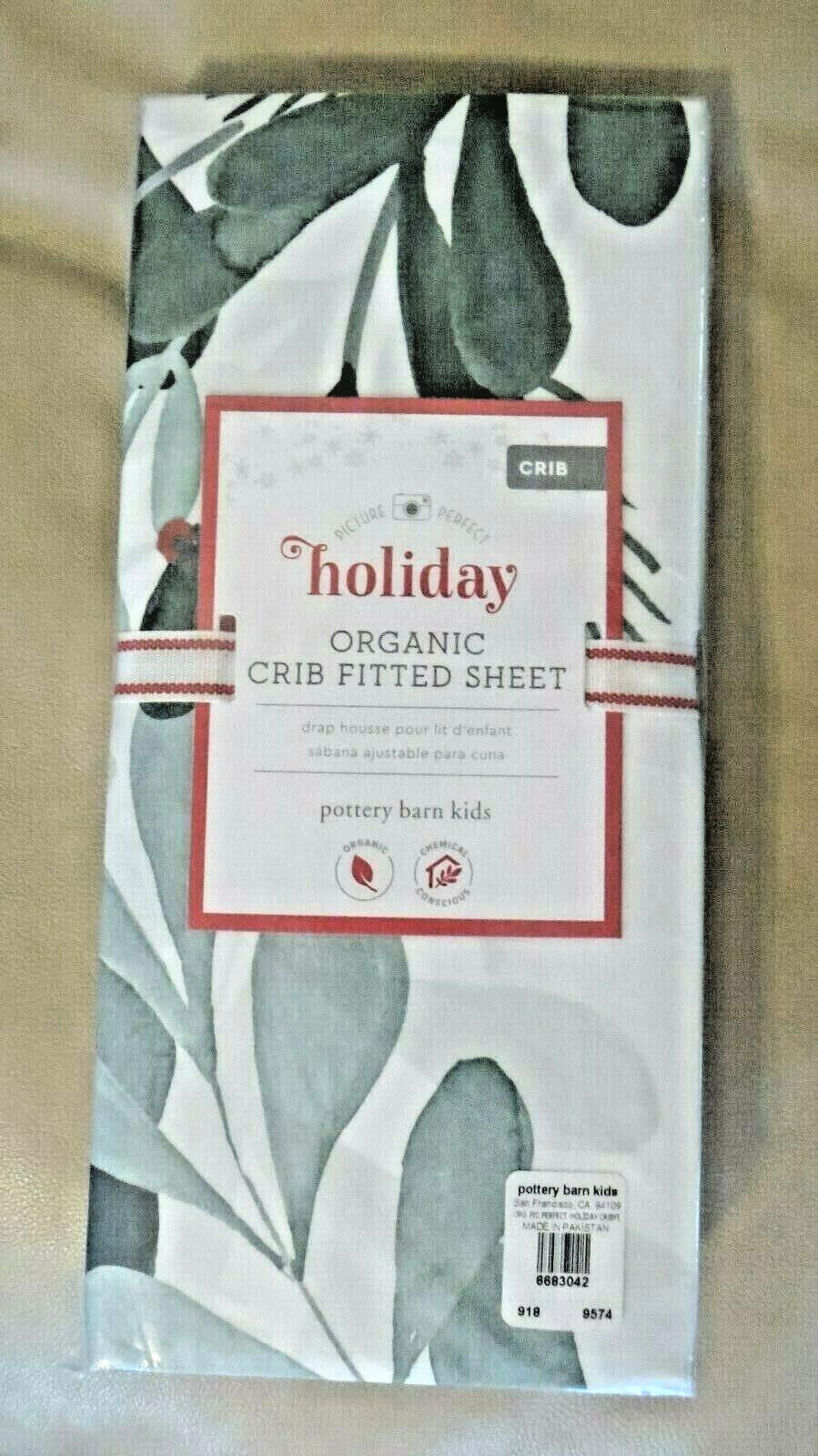 Pottery barn Holiday Crib Sheet Toddler bed baby picture gift party nursery kid
