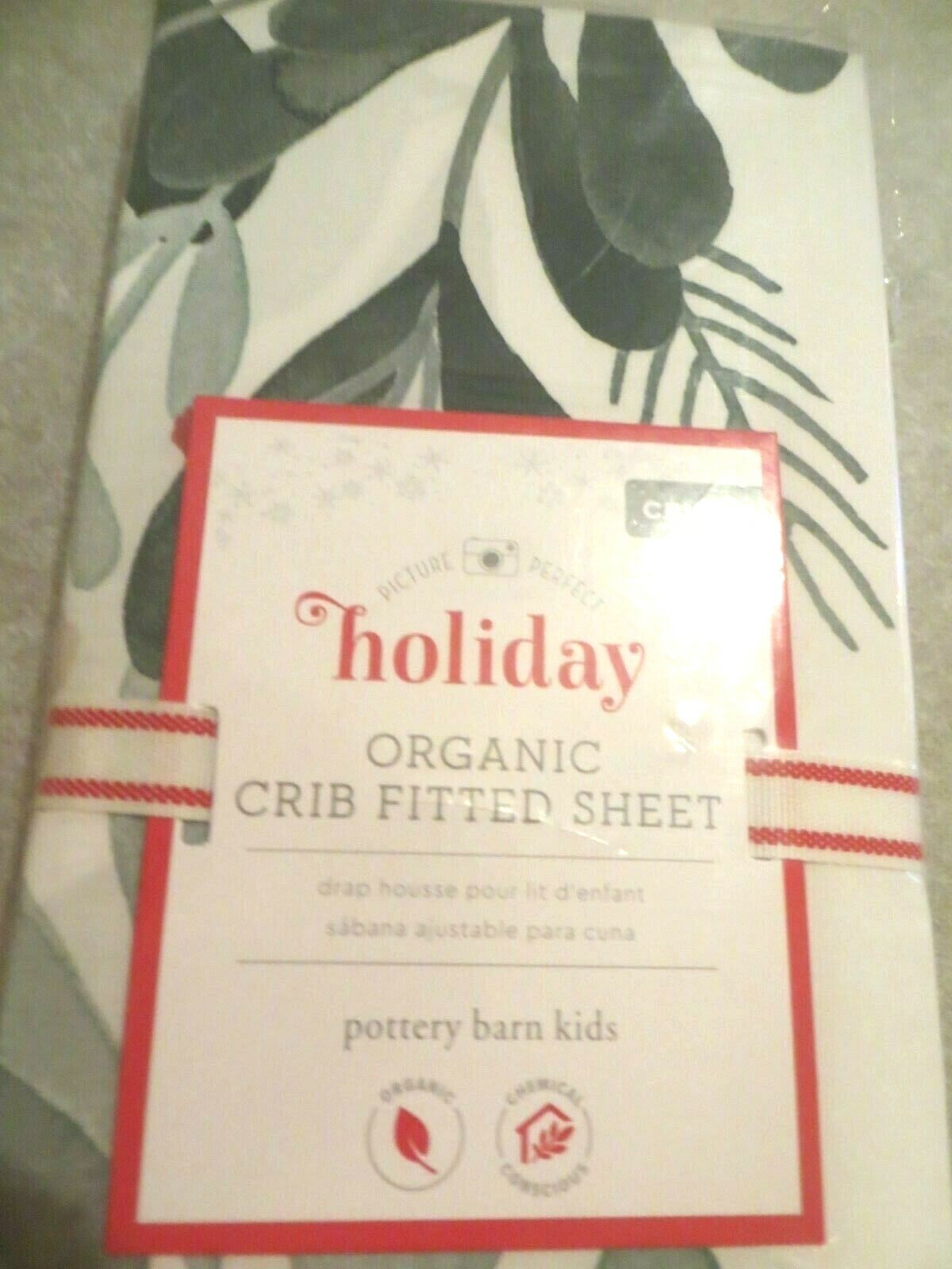 Pottery barn Holiday Crib Sheet Toddler bed baby picture gift party nursery kid