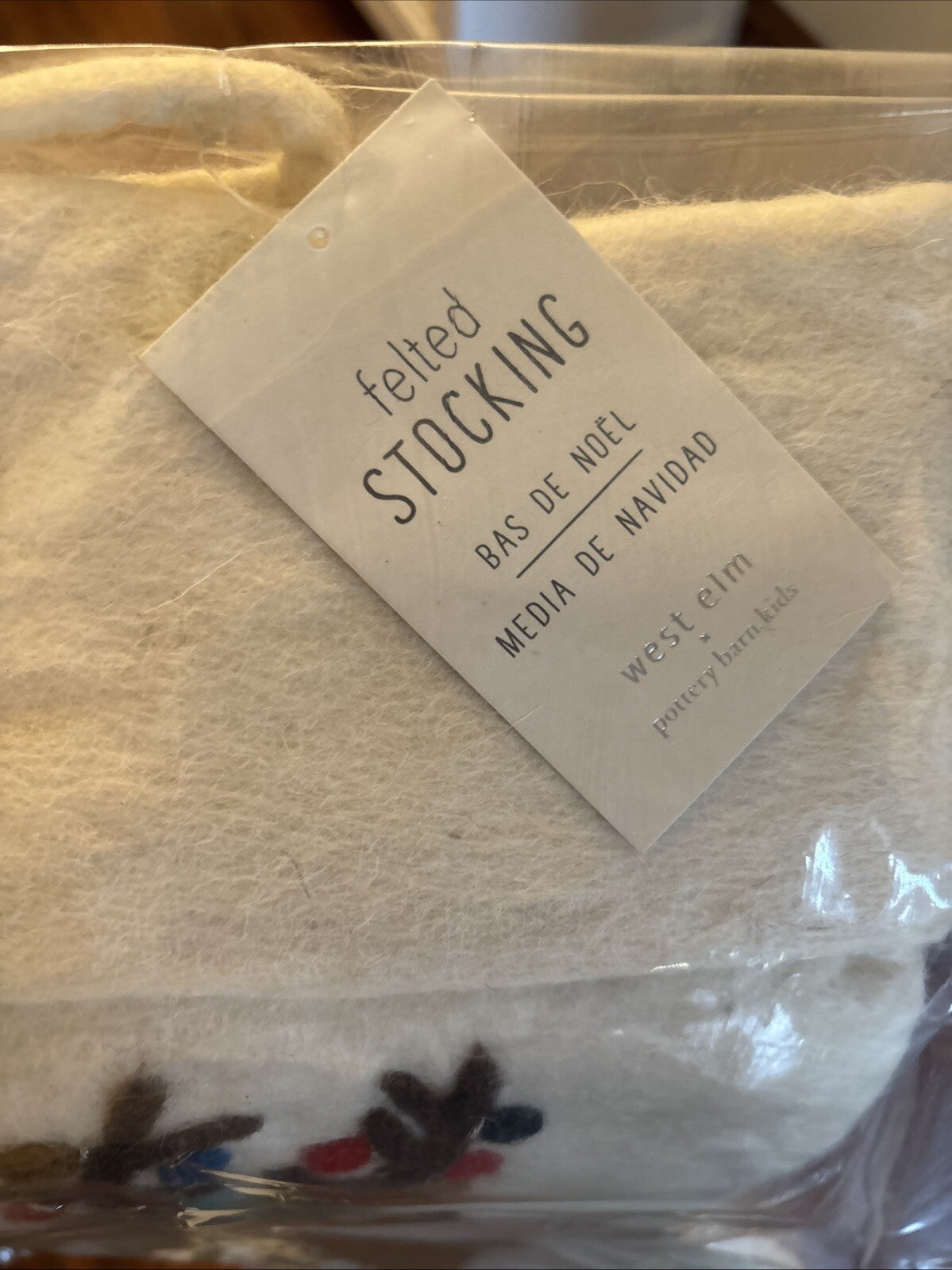 pottery barn Holiday Christmas stocking Reindeer Deer gift party West elm kid