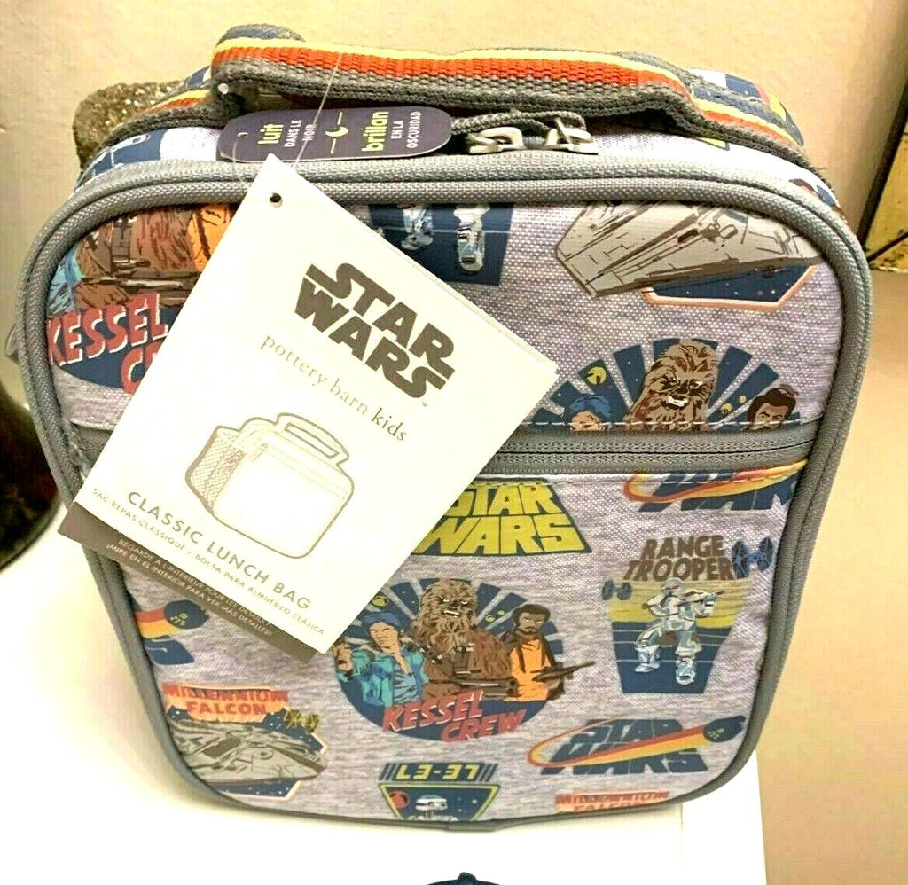 Pottery Barn School LUNCH BOX BAG Star Wars SOLO Disney space boy travel n