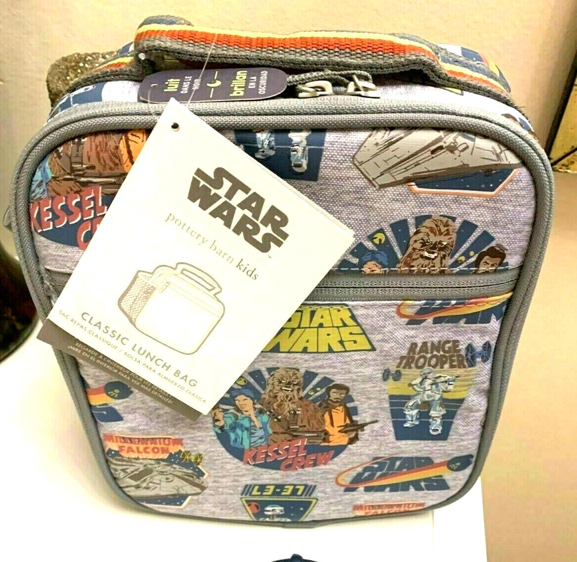 Pottery Barn School LUNCH BOX BAG Star Wars SOLO Disney space boy travel n