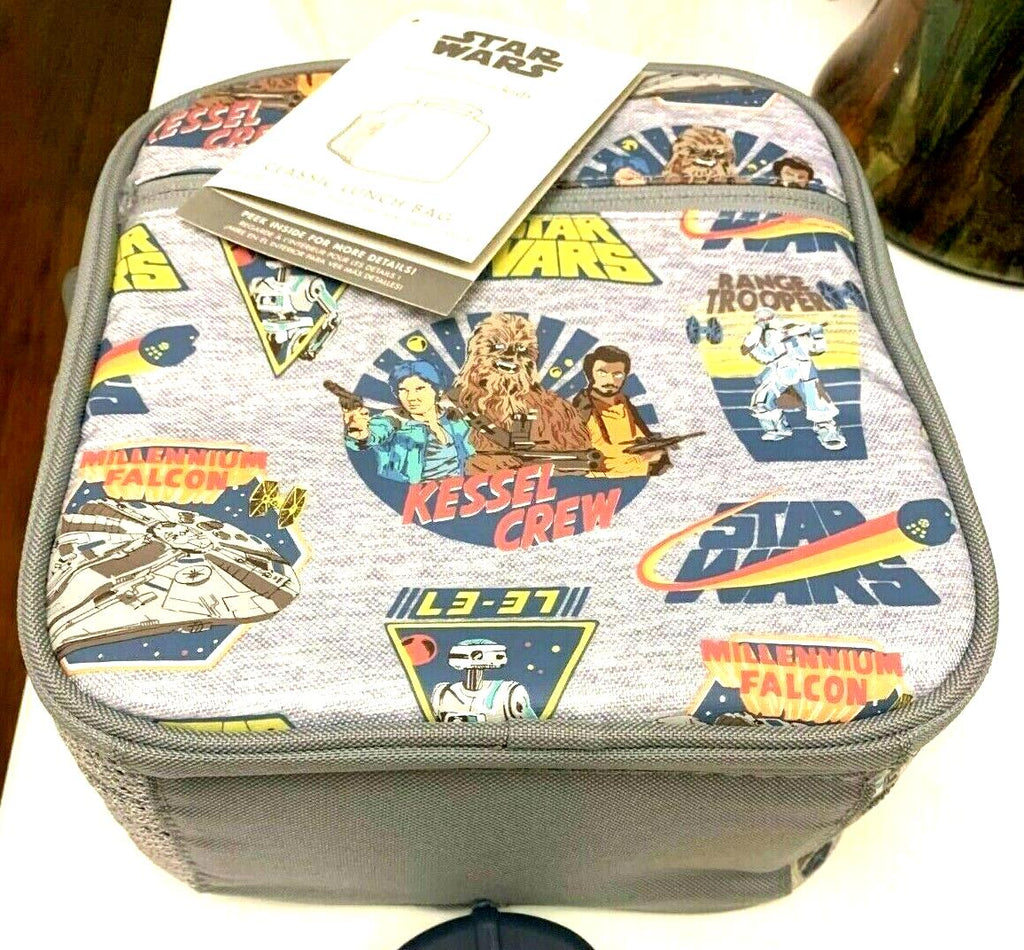 Pottery Barn School LUNCH BOX BAG Star Wars SOLO Disney space boy travel n
