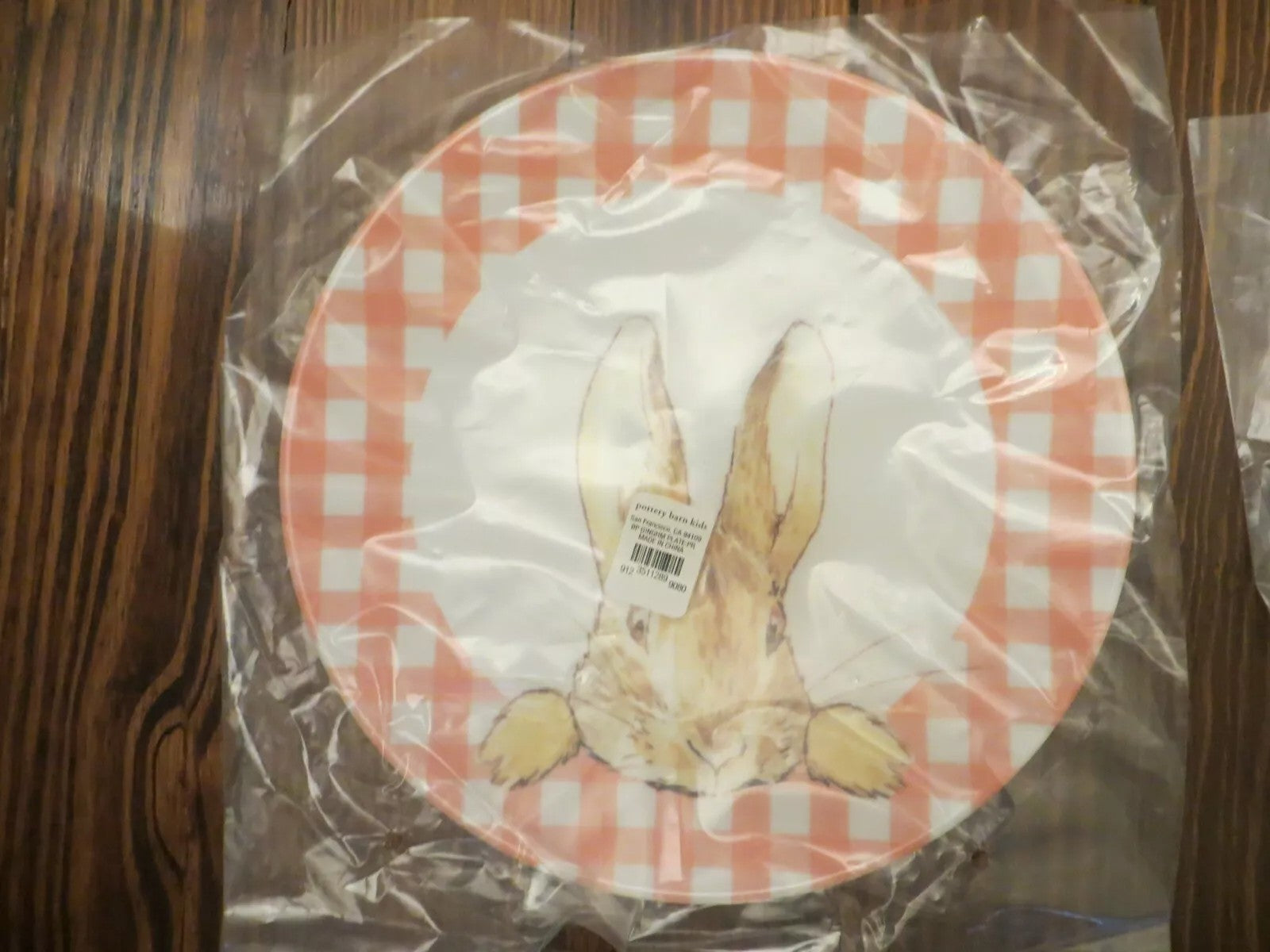 Disney Pottery Barn PLATE holiday Peter rabbit Easter bunny gift garden party ![