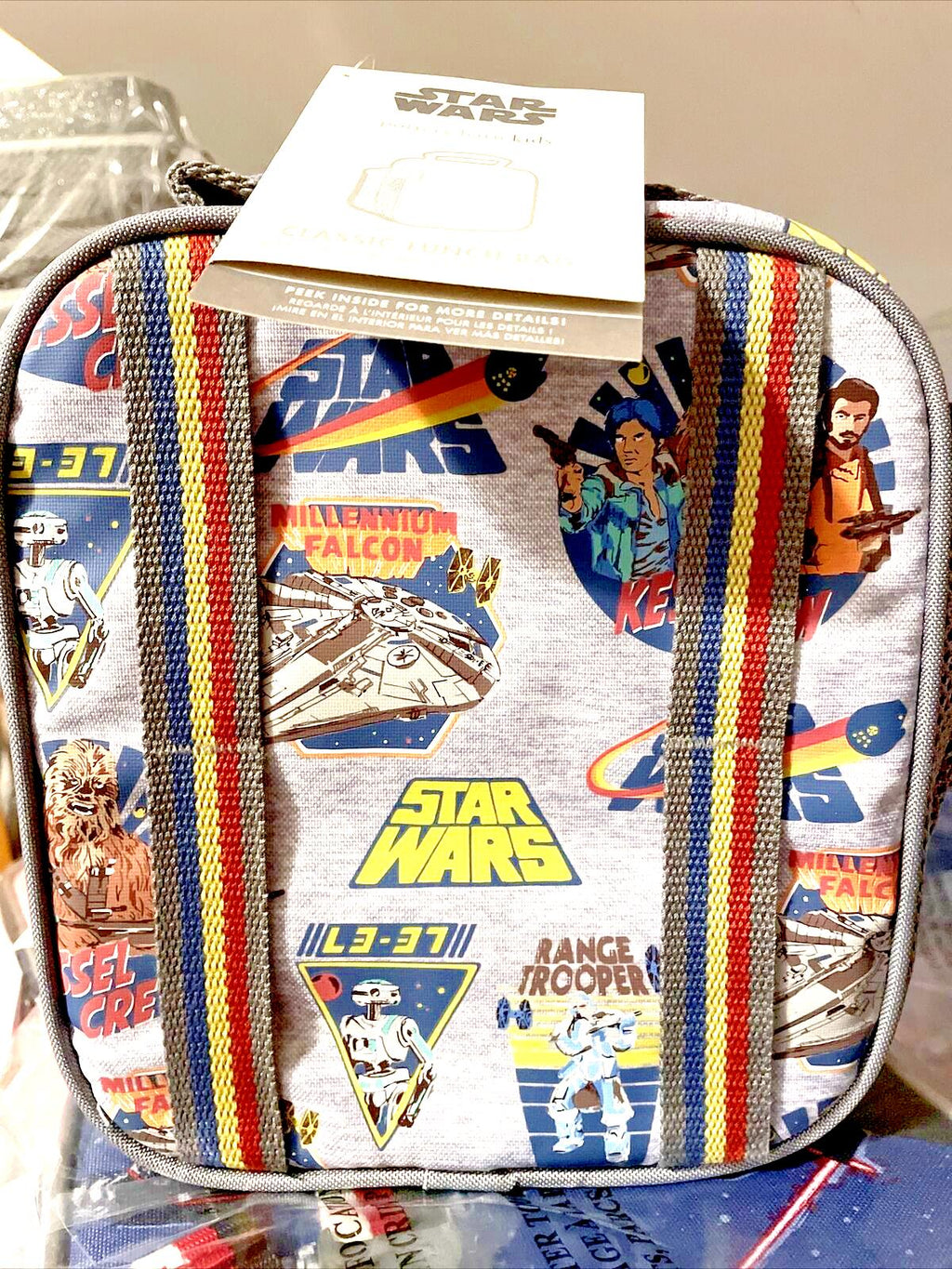Pottery Barn School LUNCH BOX BAG Star Wars SOLO Disney space boy travel n