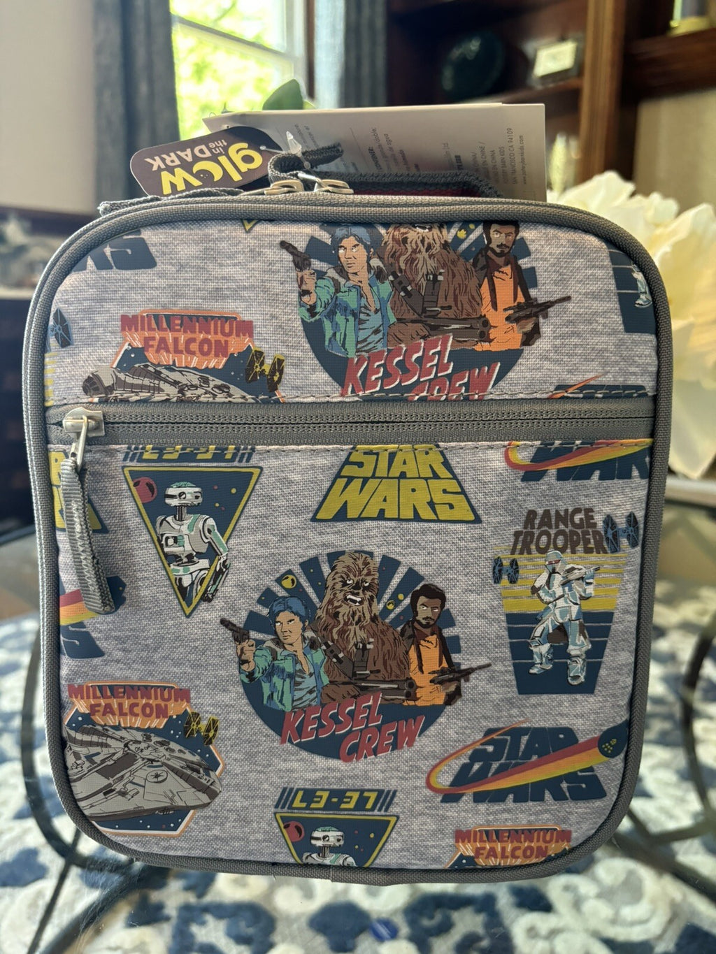 Pottery Barn School LUNCH BOX BAG Star Wars SOLO Disney space boy travel n