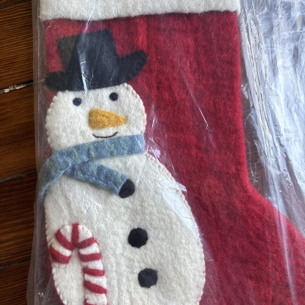 pottery barn Holiday Christmas stocking Snowman frosty Disney kid gift party /[