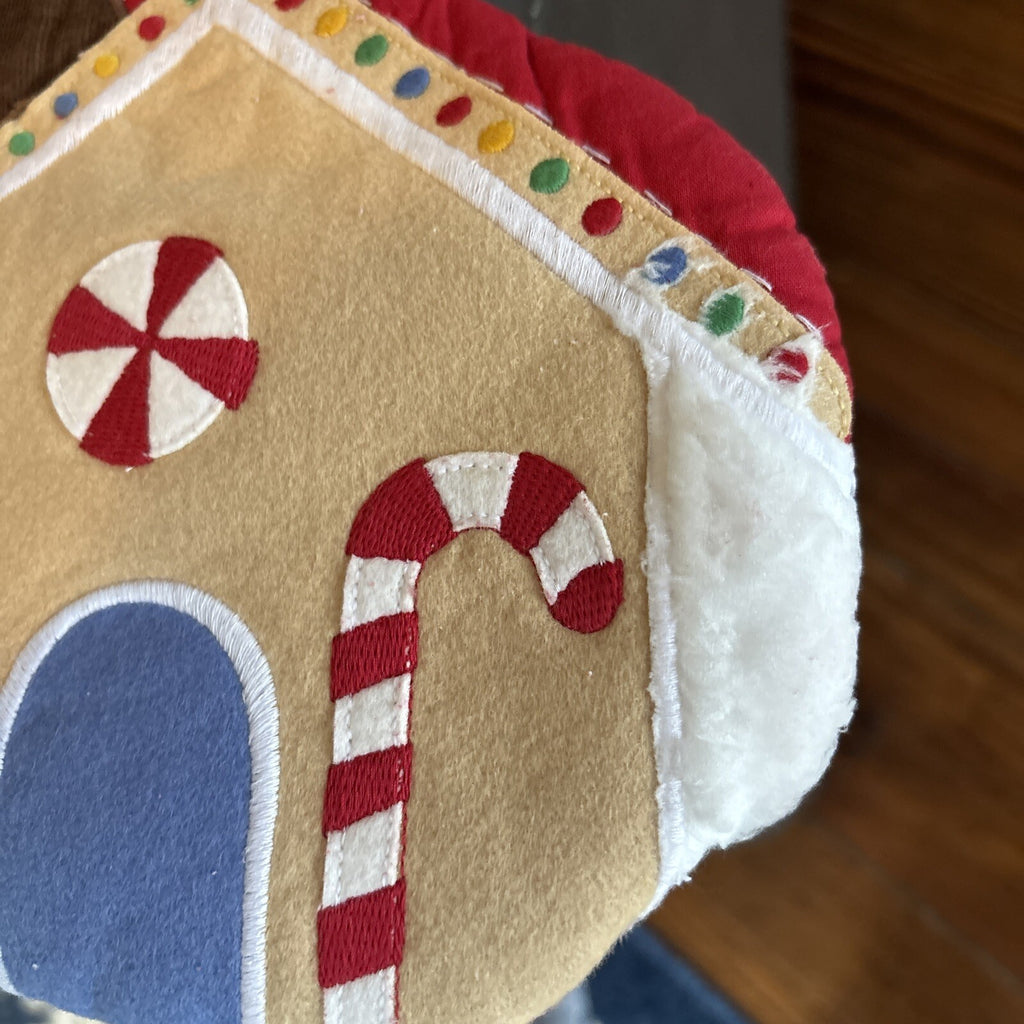 Pottery Barn Holiday Christmas stocking Gingerbread Candy Cane gift Plaid kid