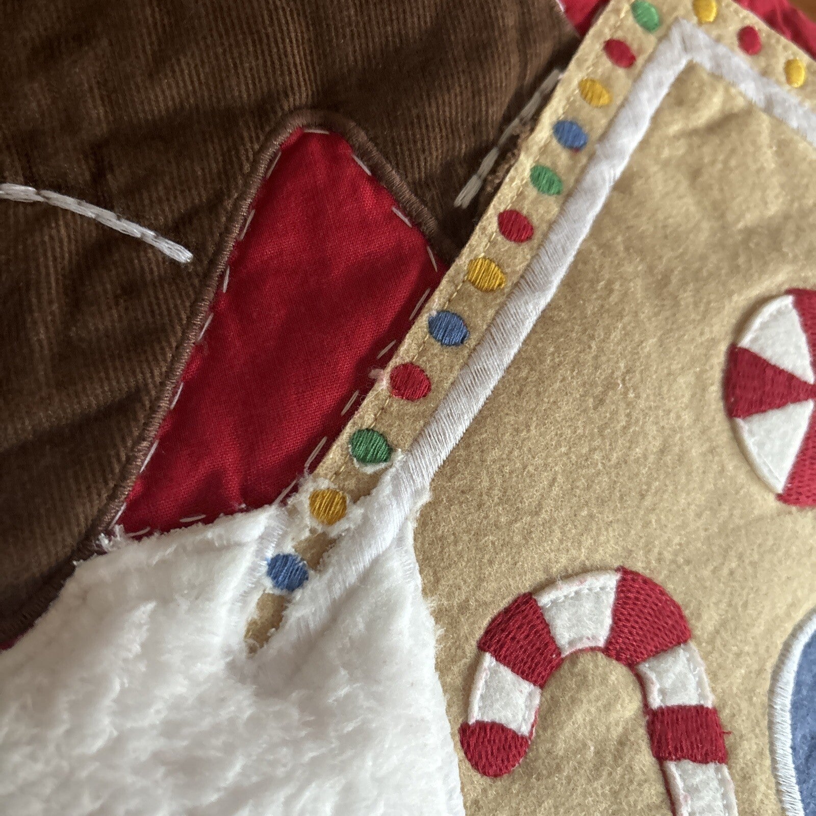 Pottery Barn Holiday Christmas stocking Gingerbread Candy Cane gift Plaid kid