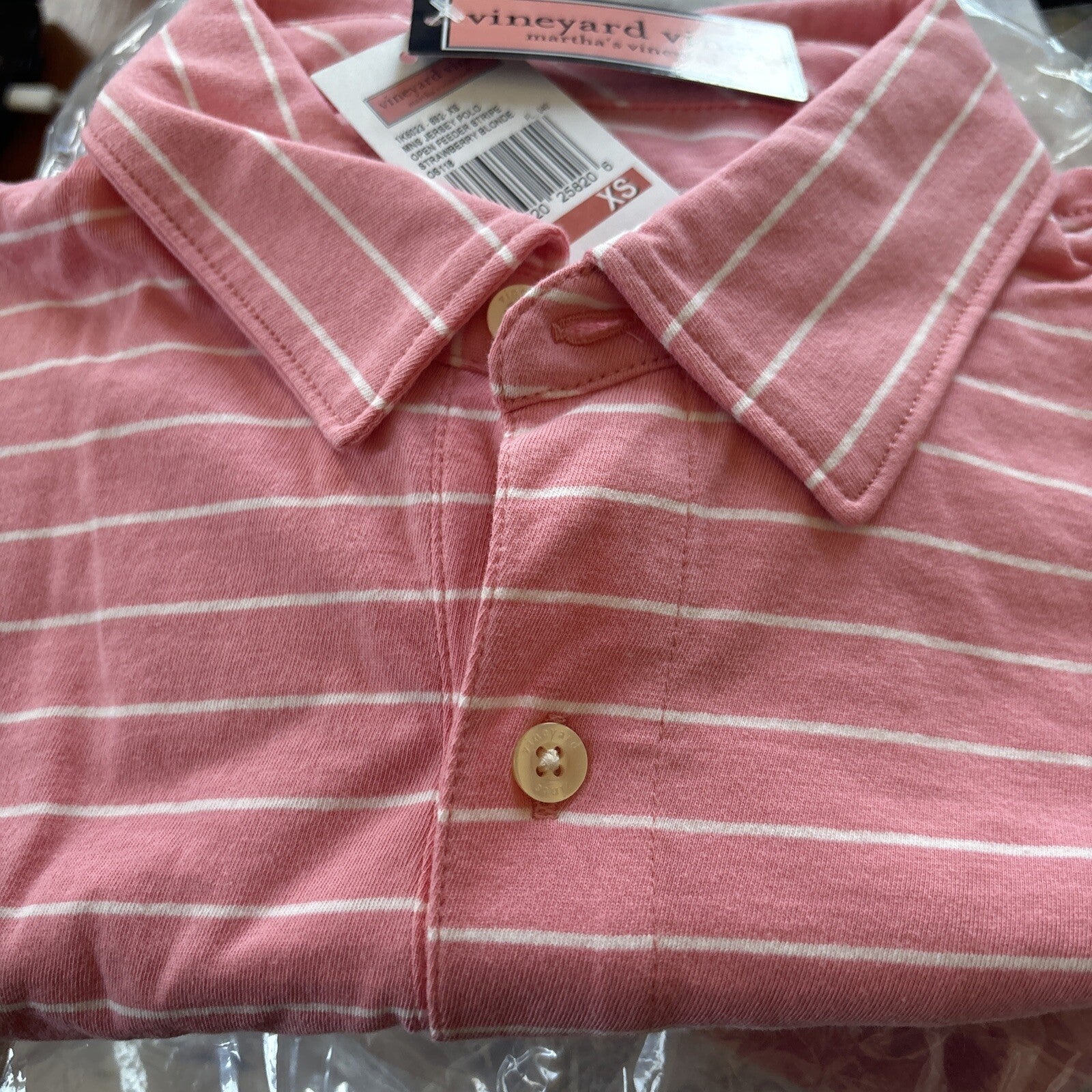 Vineyard Vines holiday polo shirt jersey teen boy  stripe X small Disney $89 ]