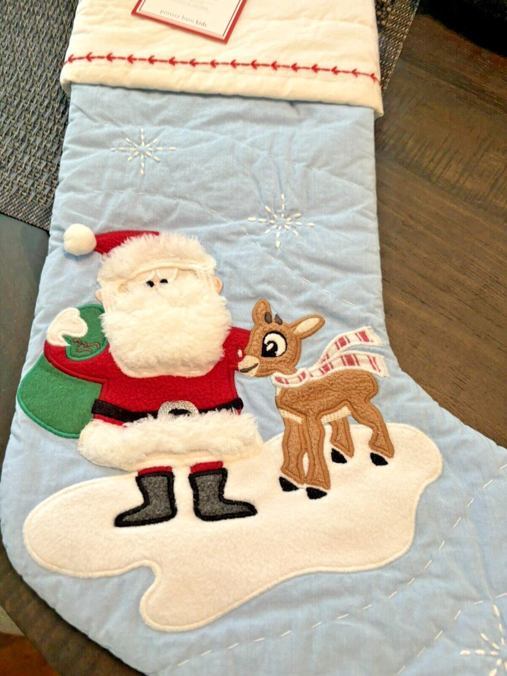 Pottery Barn Holiday Christmas stocking Disney Santa Rudolph Seuss Deer Party ??