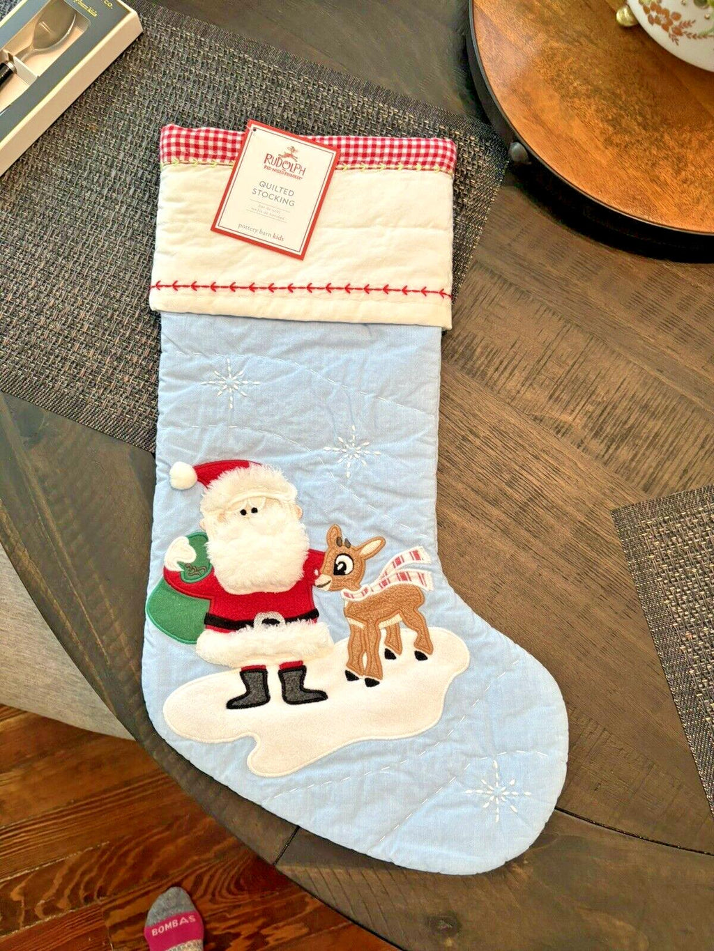 Pottery Barn Holiday Christmas stocking Disney Santa Rudolph Seuss Deer Party ??