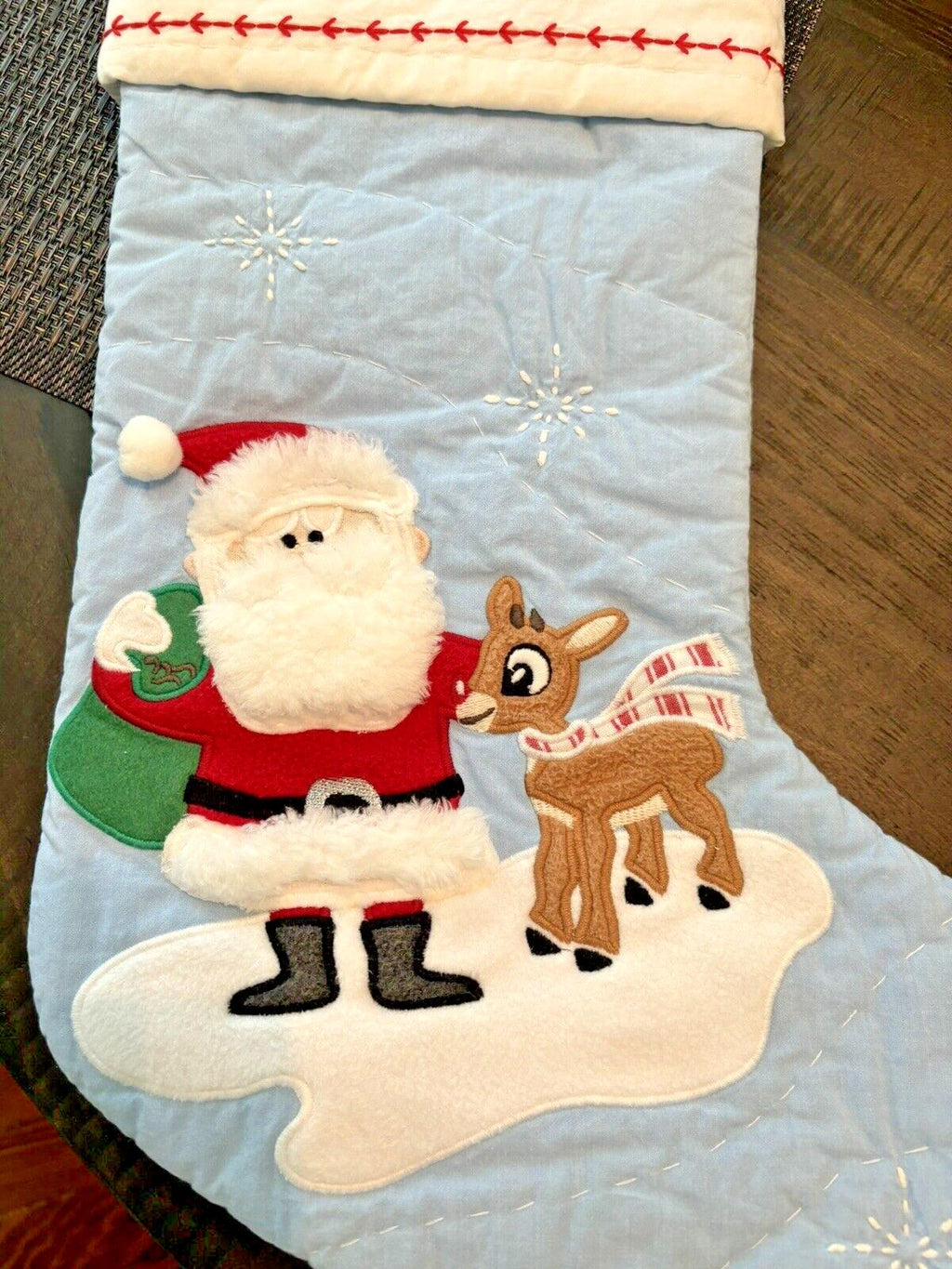 Pottery Barn Holiday Christmas stocking Disney Santa Rudolph Seuss Deer Party ??