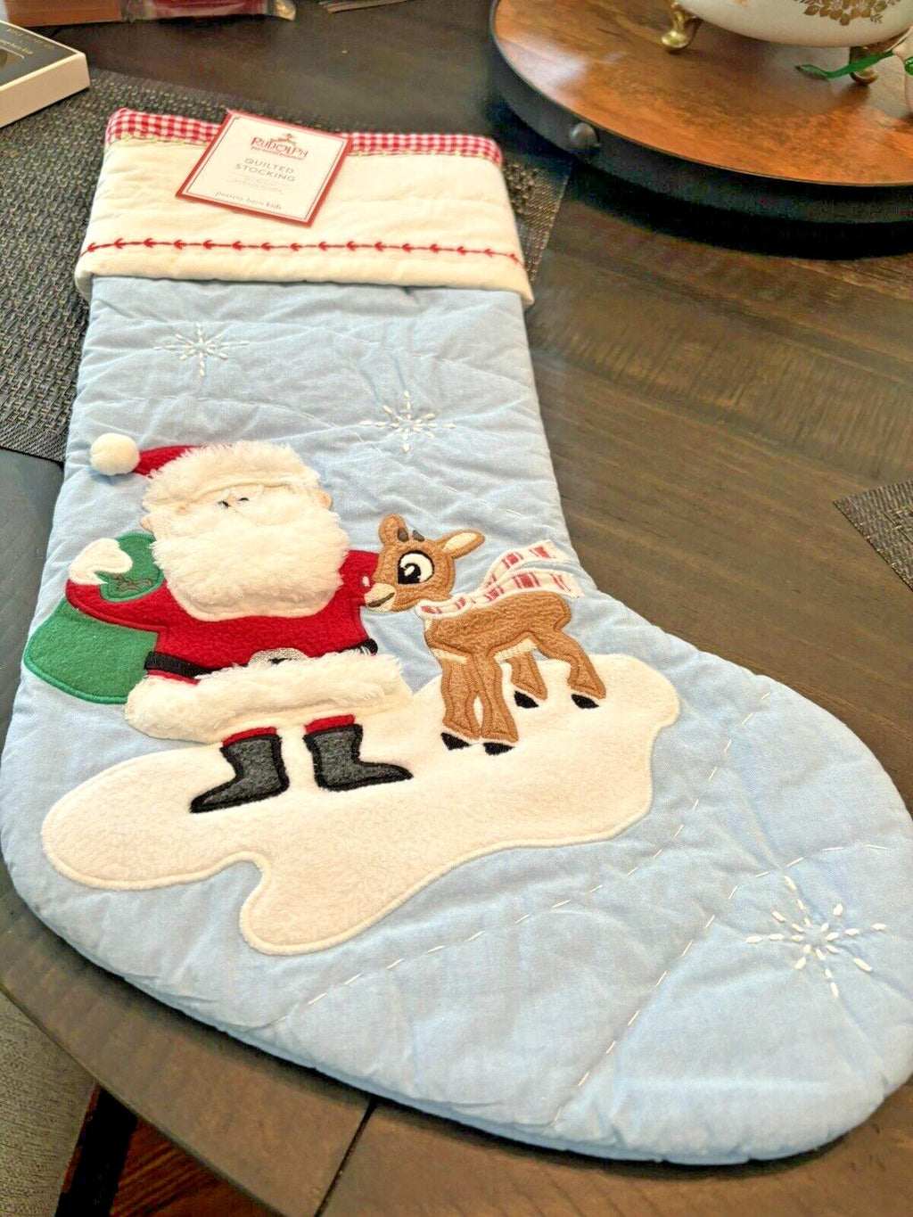 Pottery Barn Holiday Christmas stocking Disney Santa Rudolph Seuss Deer Party ??