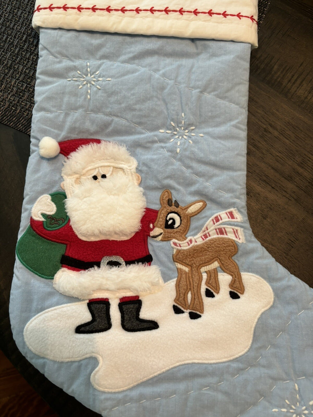 Pottery Barn Holiday Christmas stocking Disney Santa Rudolph Seuss Deer Party ??
