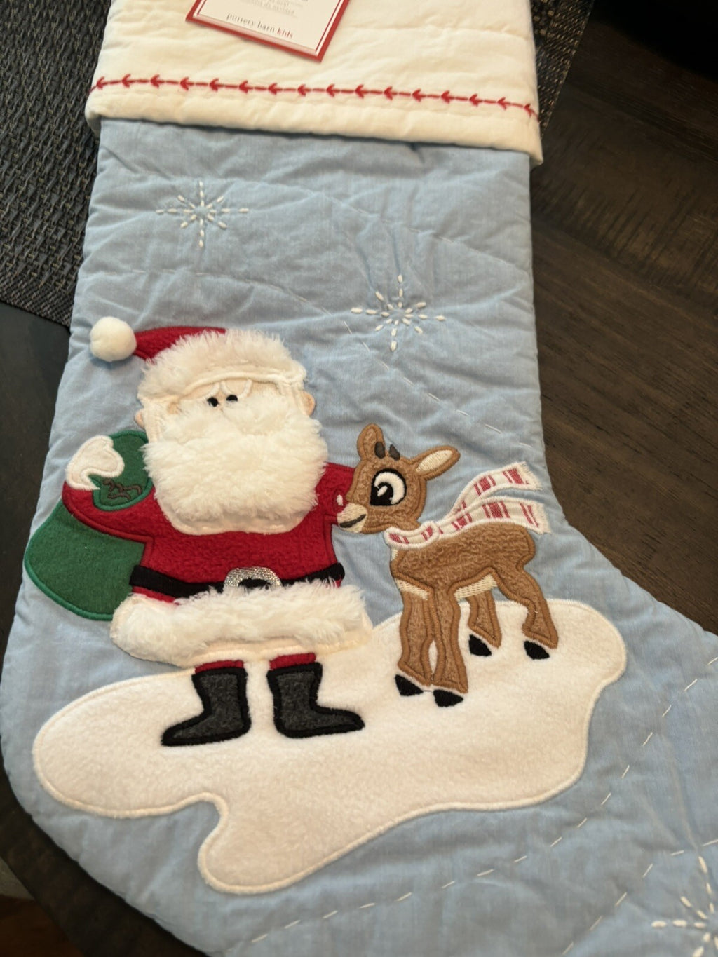 Pottery Barn Holiday Christmas stocking Disney Santa Rudolph Seuss Deer Party ??