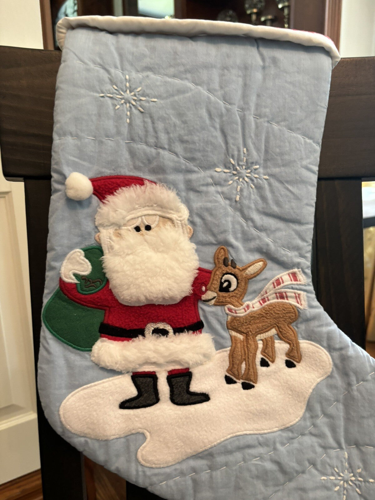 Pottery Barn Holiday Christmas stocking Disney Santa Rudolph Seuss Deer Party ??