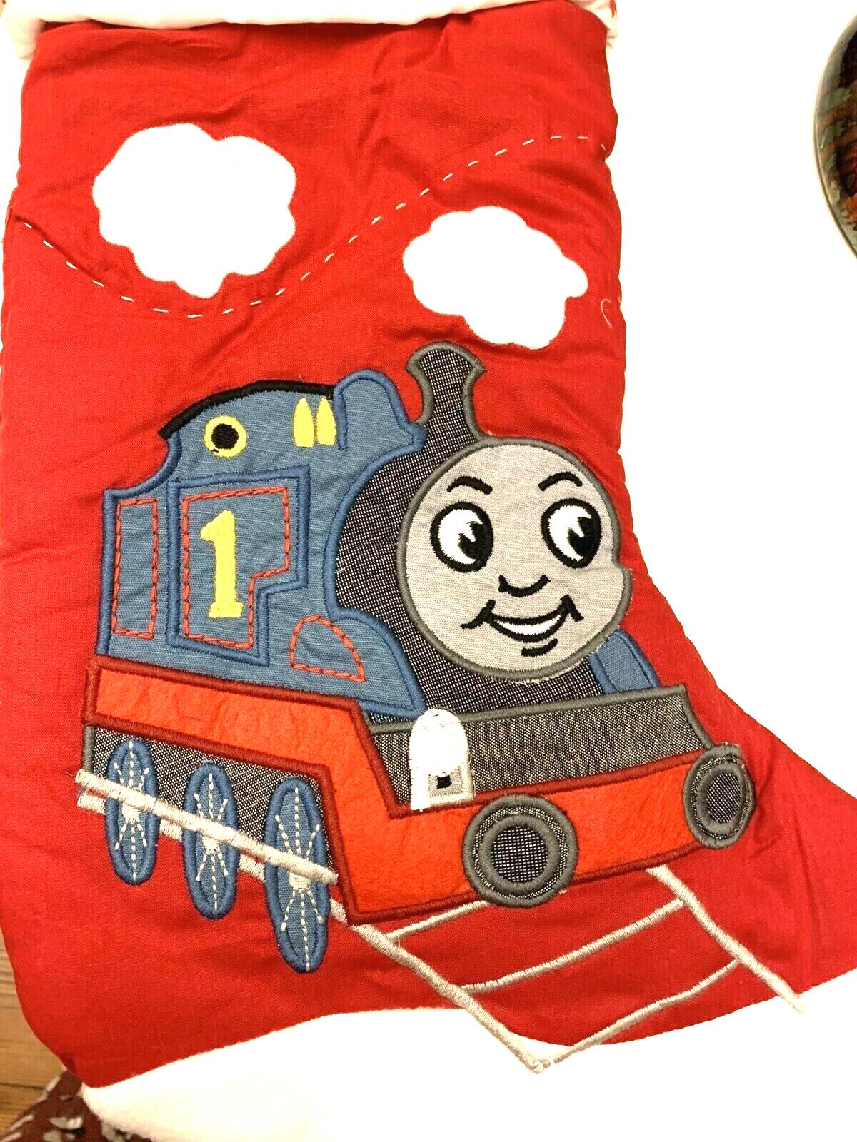Disney Pottery Barn Holiday Christmas stocking THOMAS TRAIN gift party pre k  ,