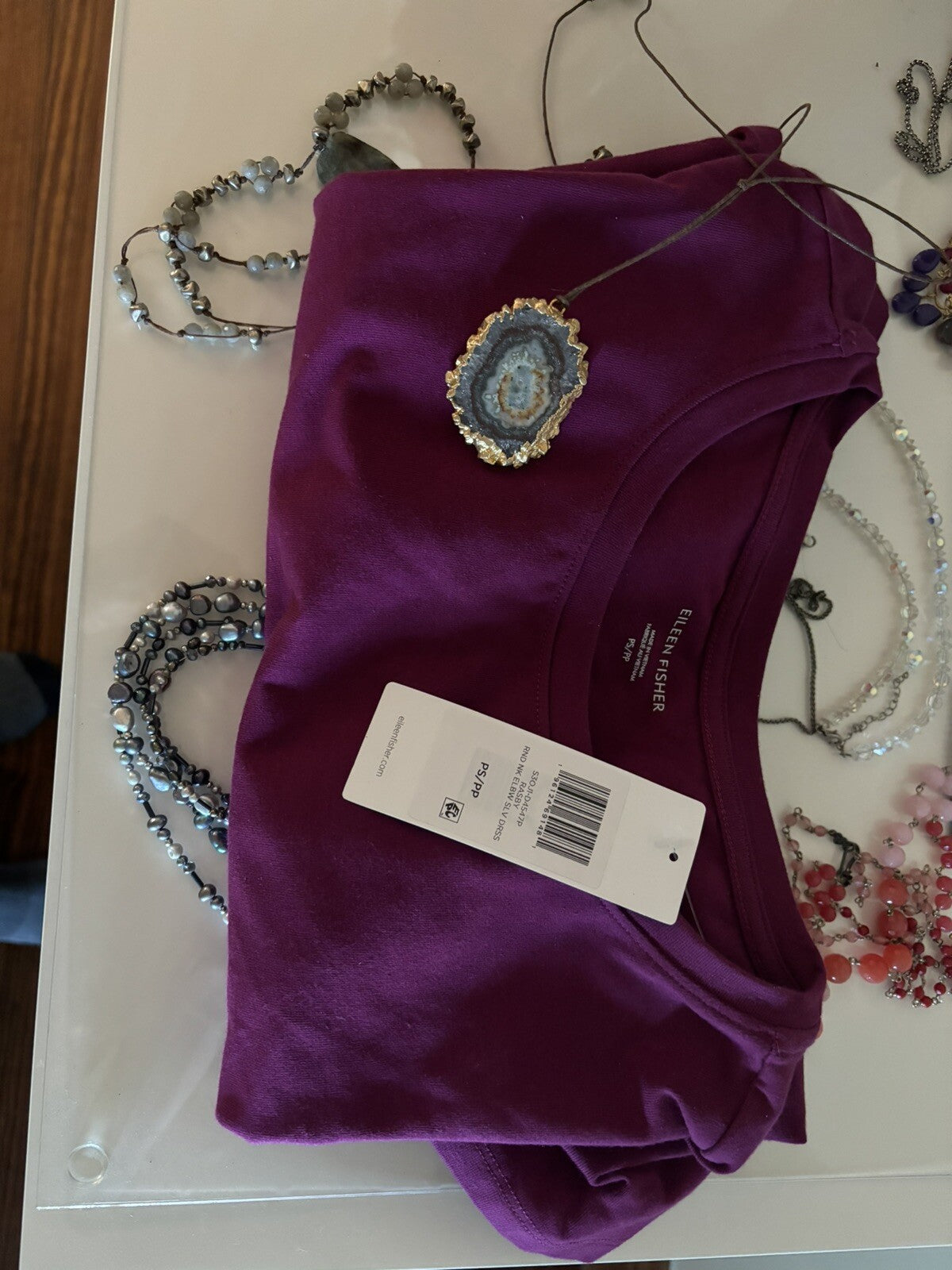 EILEEN FISHER Dress Garnet hill holiday Disney  NEW travel cotton mom girl [